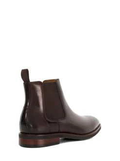 Dune London Brown Maxton Chelsea Boots