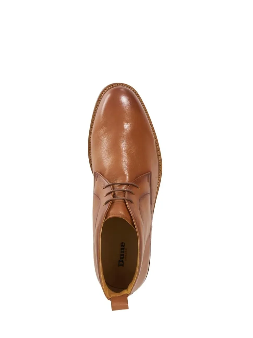 Dune London Brown Maxxy Contrast Rand Chukka Boots