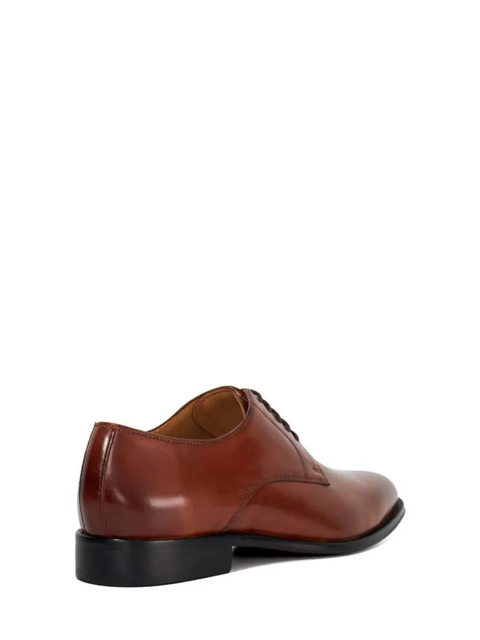Dune London Brown Salisbury Classic Derby Patent Shoes