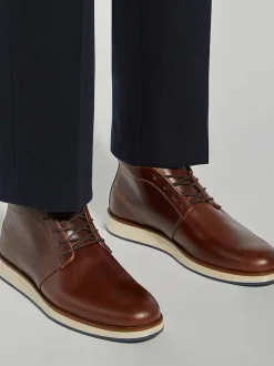 Dune London Brown Smoky Lace Up Boots