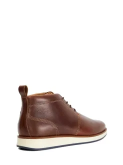 Dune London Brown Smoky Lace Up Boots