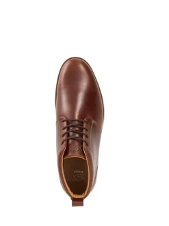Dune London Brown Smoky Lace Up Boots
