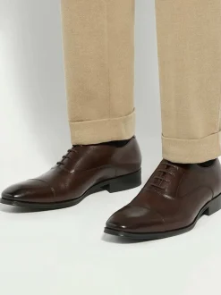 Dune London Brown Standard Fit Solver Oxford Shoes