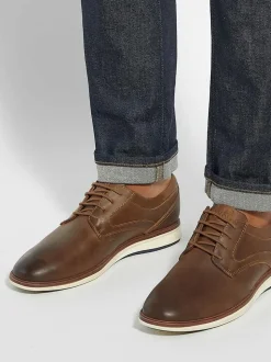 Dune London Brown Standard Fit Brydon Hybrid Sole Gibson Shoes