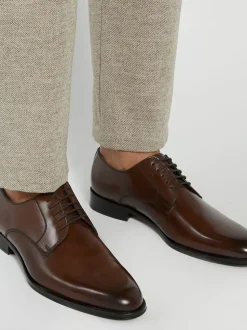 Dune London Brown Standard Fit Salisburry Classic Oxford Shoes