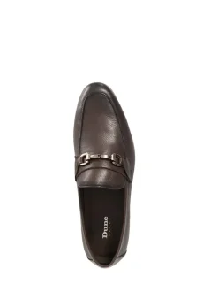 Dune London Brown Standard Fit Seymore Flex Sole Trim Loafers