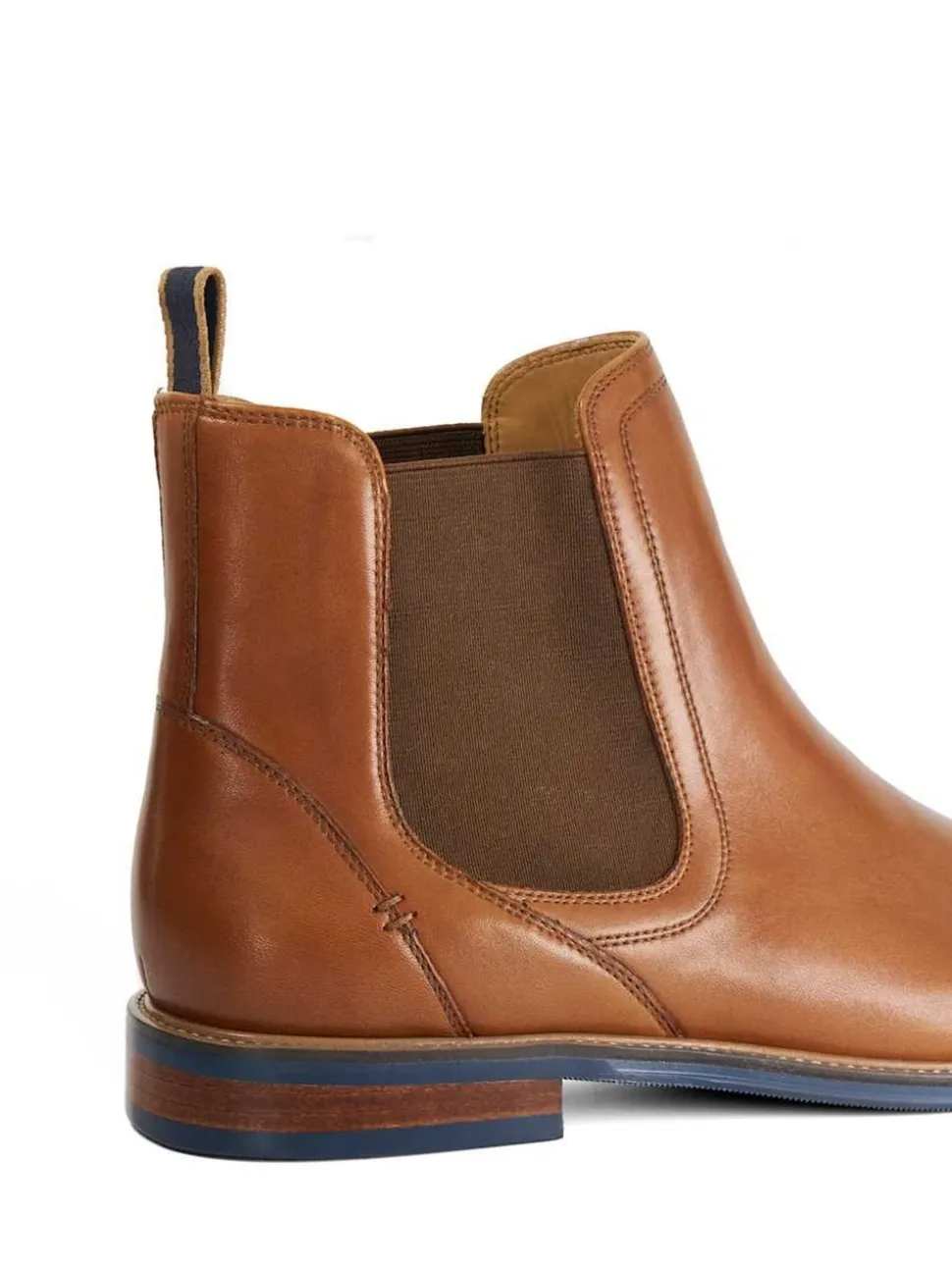 Dune London Brown Standard Fit Mckinley Constrast Sole Chelsea Boots