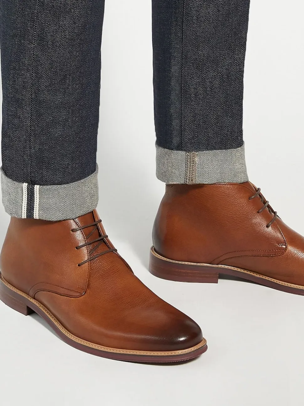 Dune London Brown Standard Fit Millers Comfort Sole Chukka Boots