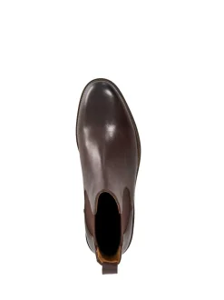 Dune London Brown Standard Fit Maisen Stitch Rand Chelsea Boots