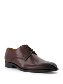 Dune London Brown Wide Fit Salisburry Classic Oxford Shoes