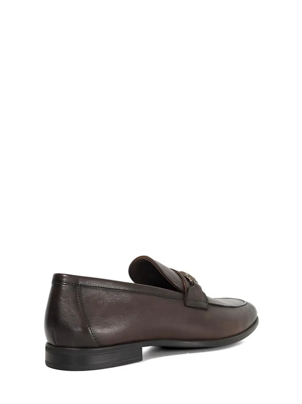 Dune London Brown Wide Fit Seymore Flex Sole Trim Loafers