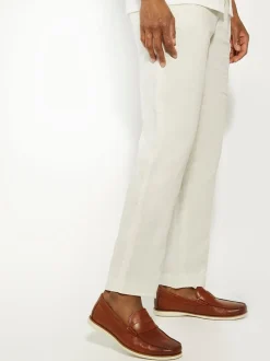 Dune London Brown Wide Fit Berkly Sole Loafers