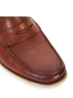 Dune London Brown Wide Fit Berkly Sole Loafers