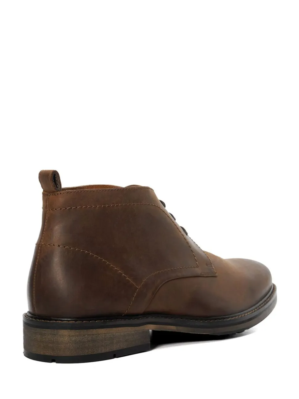 Dune London Brown Wide Fit Charleys Ankle Boots