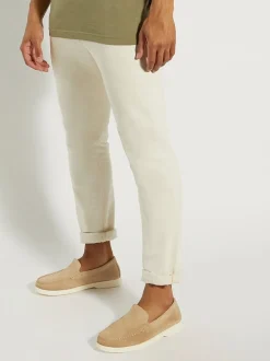 Dune London Cream Buftonn Sole Loafers