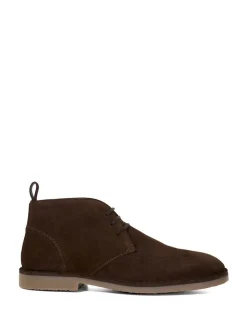 Dune London Dark Brown Cashed Desert Boots