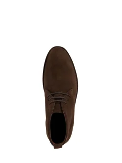 Dune London Dark Brown Cashed Desert Boots