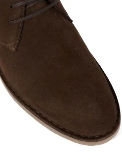 Dune London Dark Brown Cashed Desert Boots