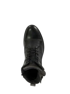 Dune London Grey Call Casual Buckle Detail Ankle Boots