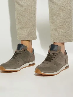 Dune London Grey Standard Fit Trilogy Perforated Runner Trainers