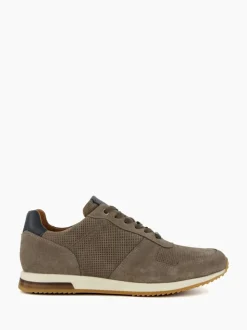 Dune London Grey Standard Fit Trilogy Perforated Runner Trainers