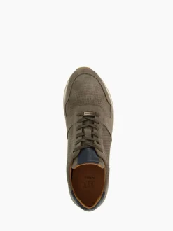 Dune London Grey Standard Fit Trilogy Perforated Runner Trainers