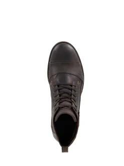 Dune London Light Brown Standard Fit Heavy Duty Leather Simon Ankle Boots
