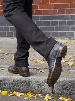 Dune London Light Brown Standard Fit Heavy Duty Leather Simon Ankle Boots