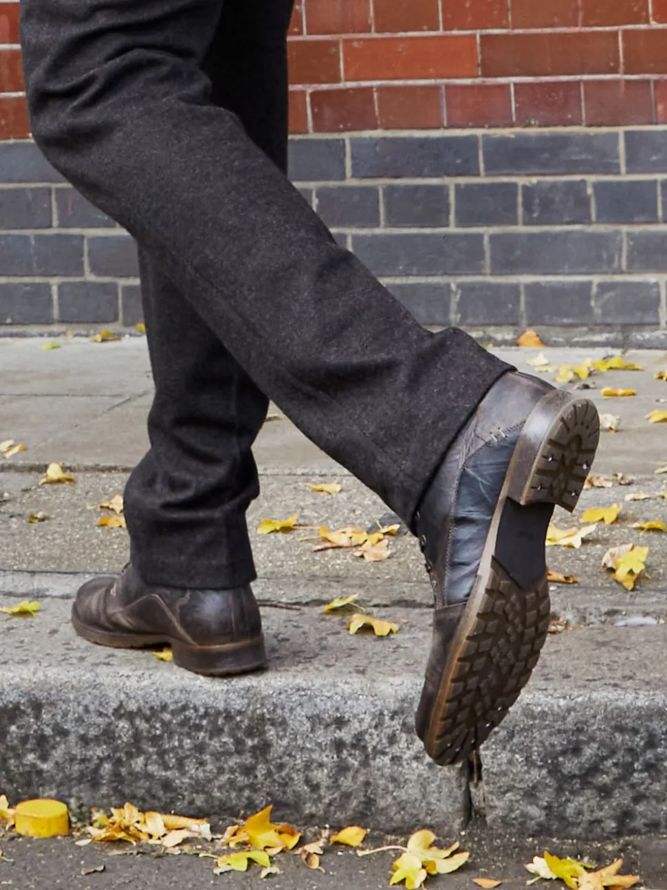 Dune London Light Brown Standard Fit Heavy Duty Leather Simon Ankle Boots