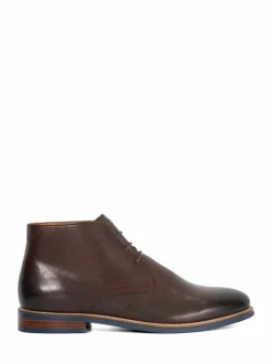 Dune London Red Wide Fit Millers Comfort Sole Chukka Boots