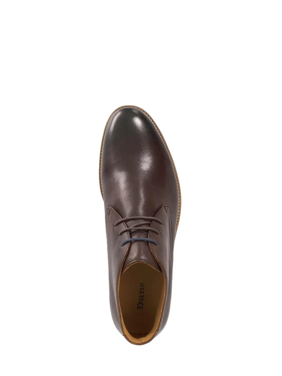 Dune London Red Wide Fit Millers Comfort Sole Chukka Boots