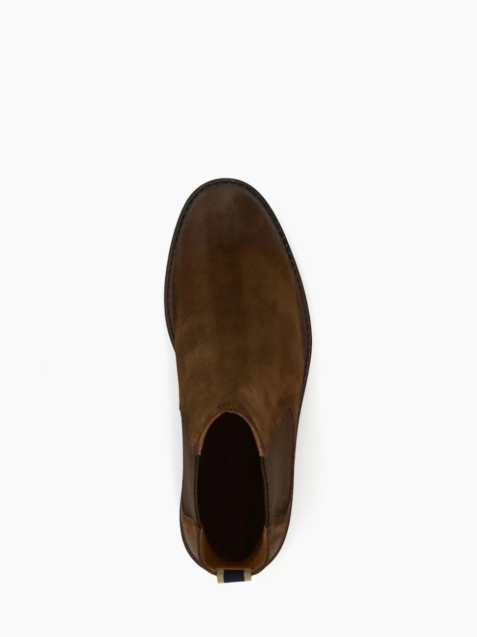 Dune London Tan Brown Cheltenham Brushed Chelsea Boots