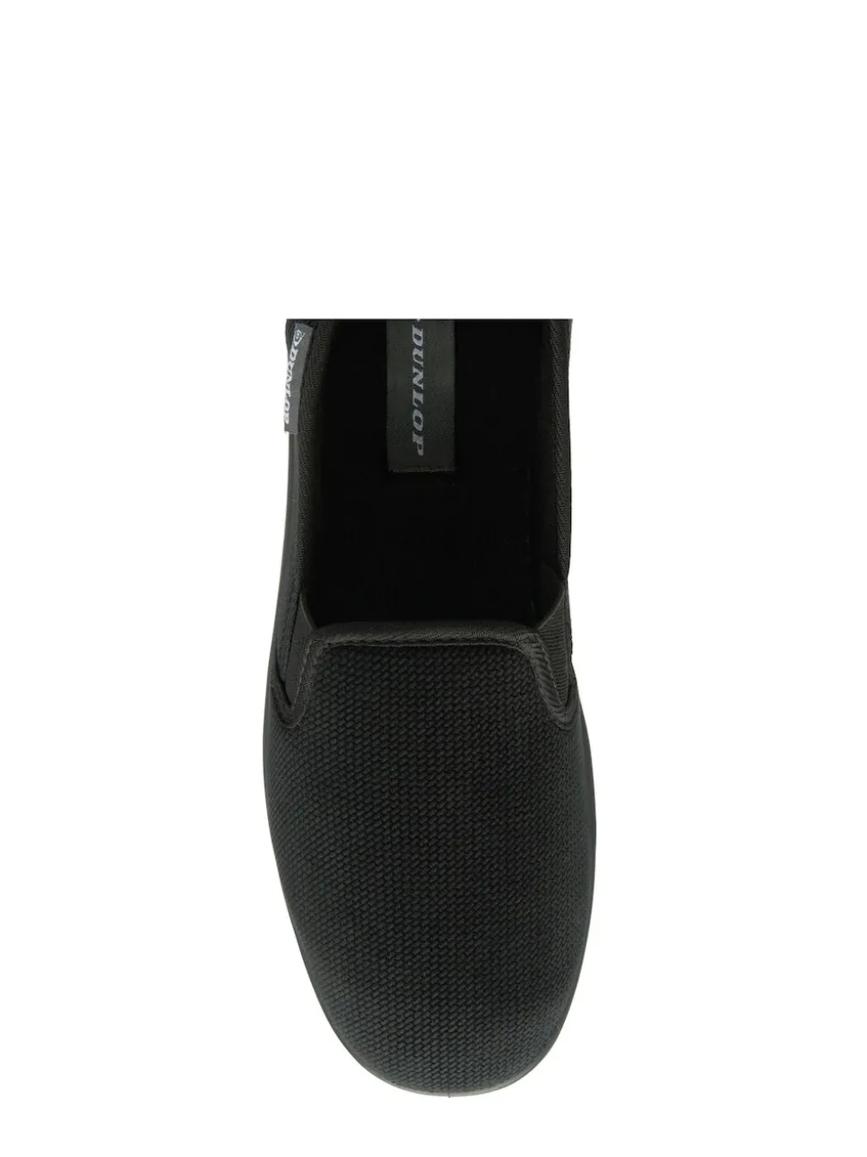 Dunlop Black Mens Twin Gusset Full Slippers