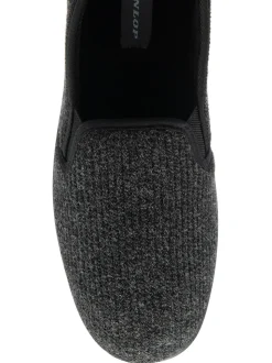 Dunlop Black Mens Twin Gusset Slippers