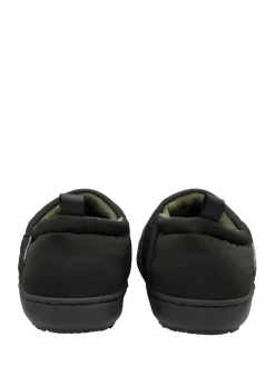 Dunlop Black Nylon Full Slippers