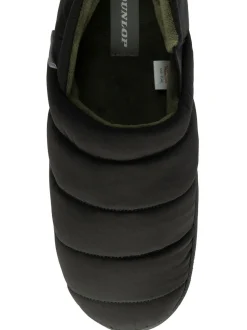 Dunlop Black Nylon Full Slippers