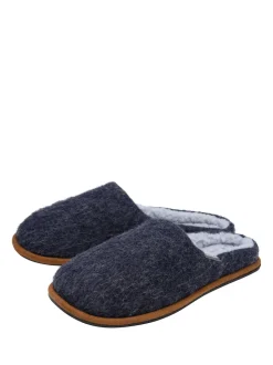 Dunlop Blue Textile Mule Slippers