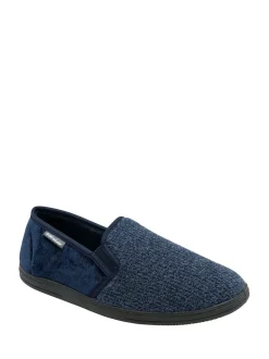 Dunlop Blue Twin Gusset Full Slippers