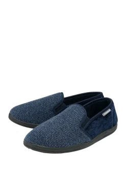 Dunlop Blue Twin Gusset Full Slippers