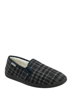 Dunlop Blue Twin Gusset Full Slippers