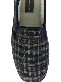 Dunlop Blue Twin Gusset Full Slippers