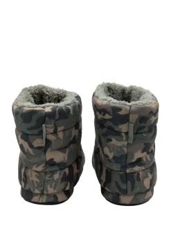 Dunlop Green Mens Faux Fur Lined Boot Slippers
