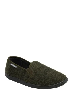 Dunlop Green Twin Gusset Full Slippers