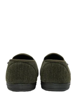 Dunlop Green Twin Gusset Full Slippers