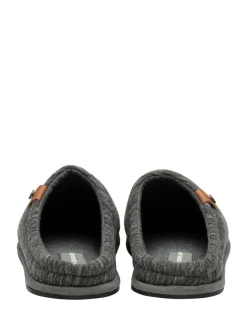 Dunlop Grey Drop In Mule Slippers