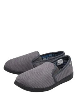Dunlop Grey Full Shoe Slippers