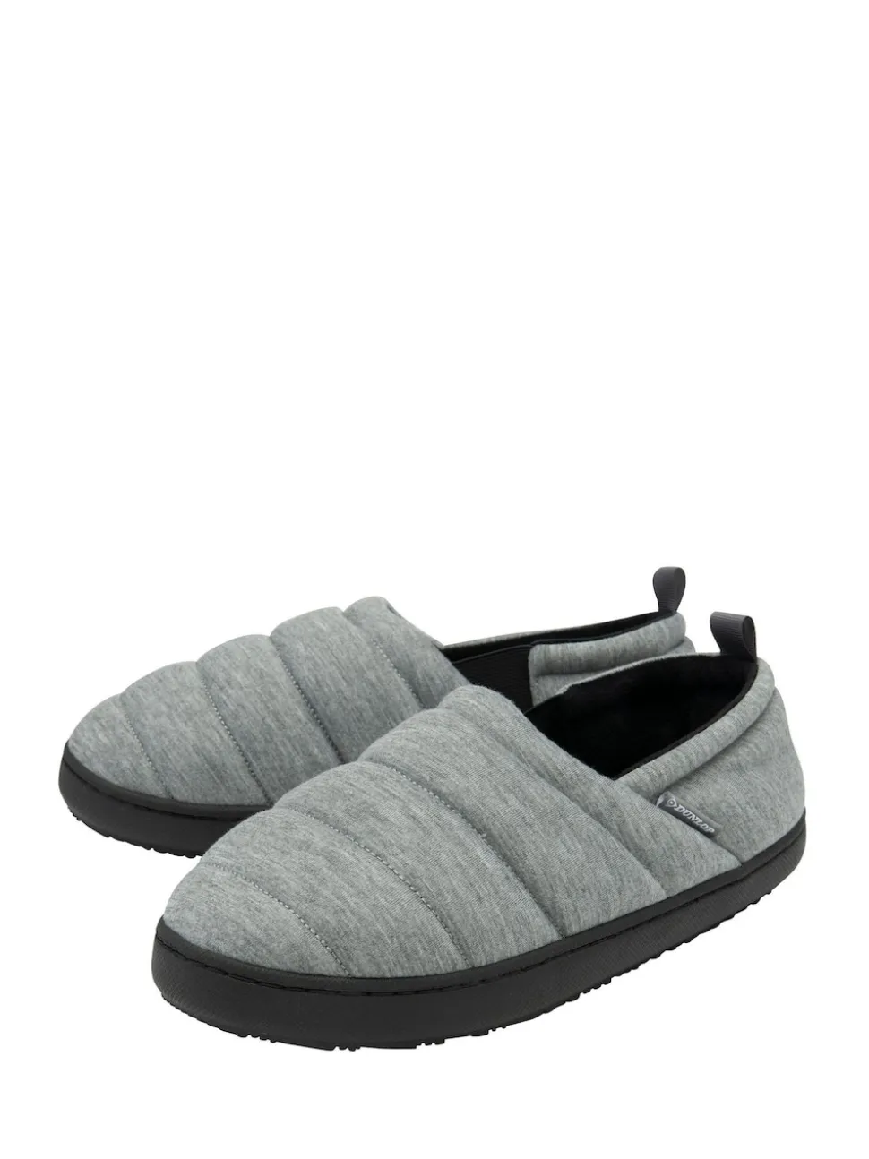 Dunlop Grey Nylon Full Slippers