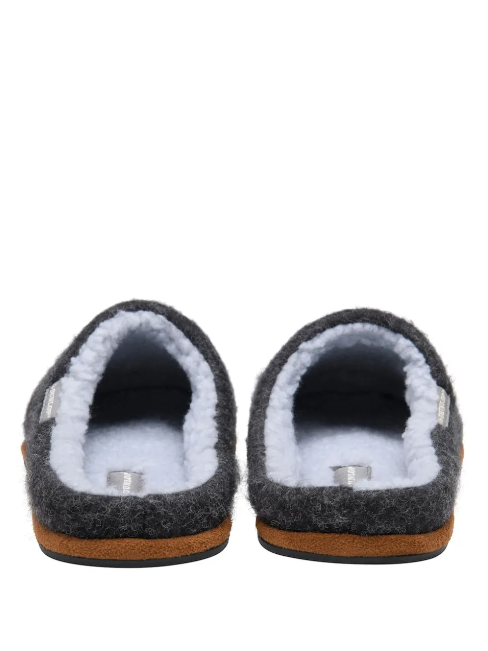 Dunlop Grey Textile Mule Slippers