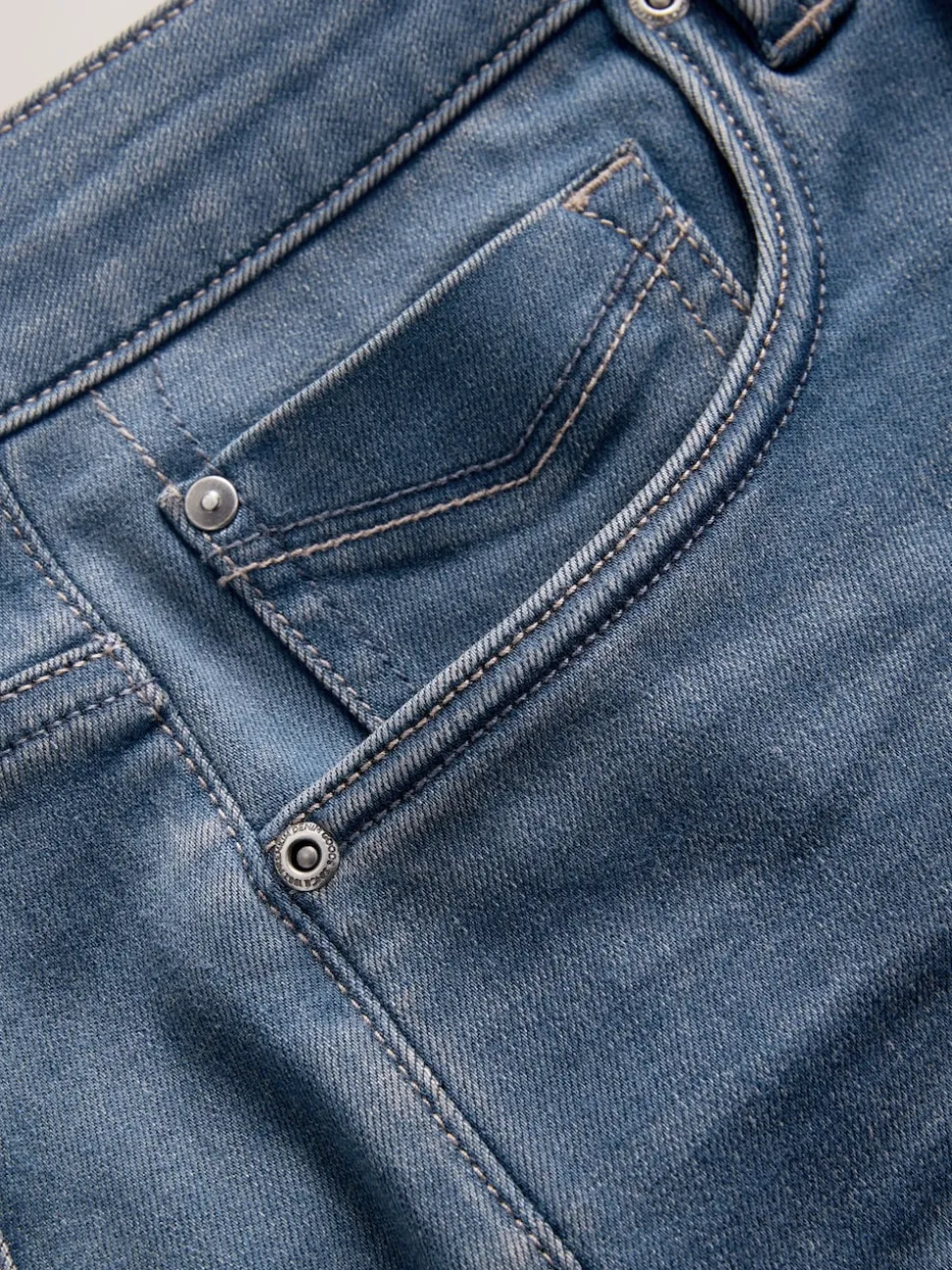 Dusky Blue Regular Tapered Fit Motionflex Jeans