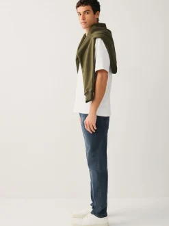 Dusky Blue Slim Fit Motionflex Jeans